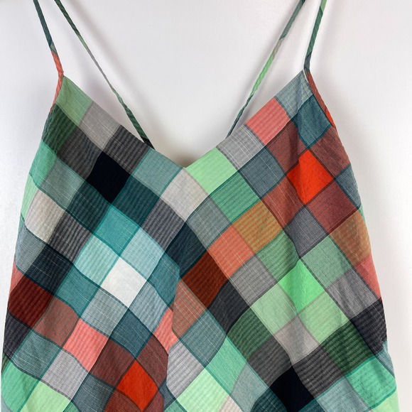 Patagonia (4) Dappled Light Shift Mini Dress Green Orange Lyocell Cotton Womens - Picture 2 of 9